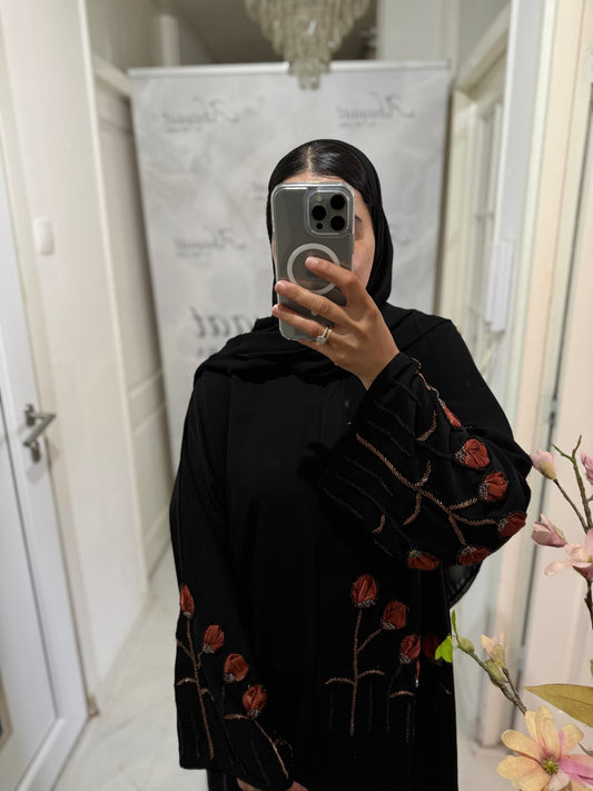 Abaya Hana – Copper Bloom