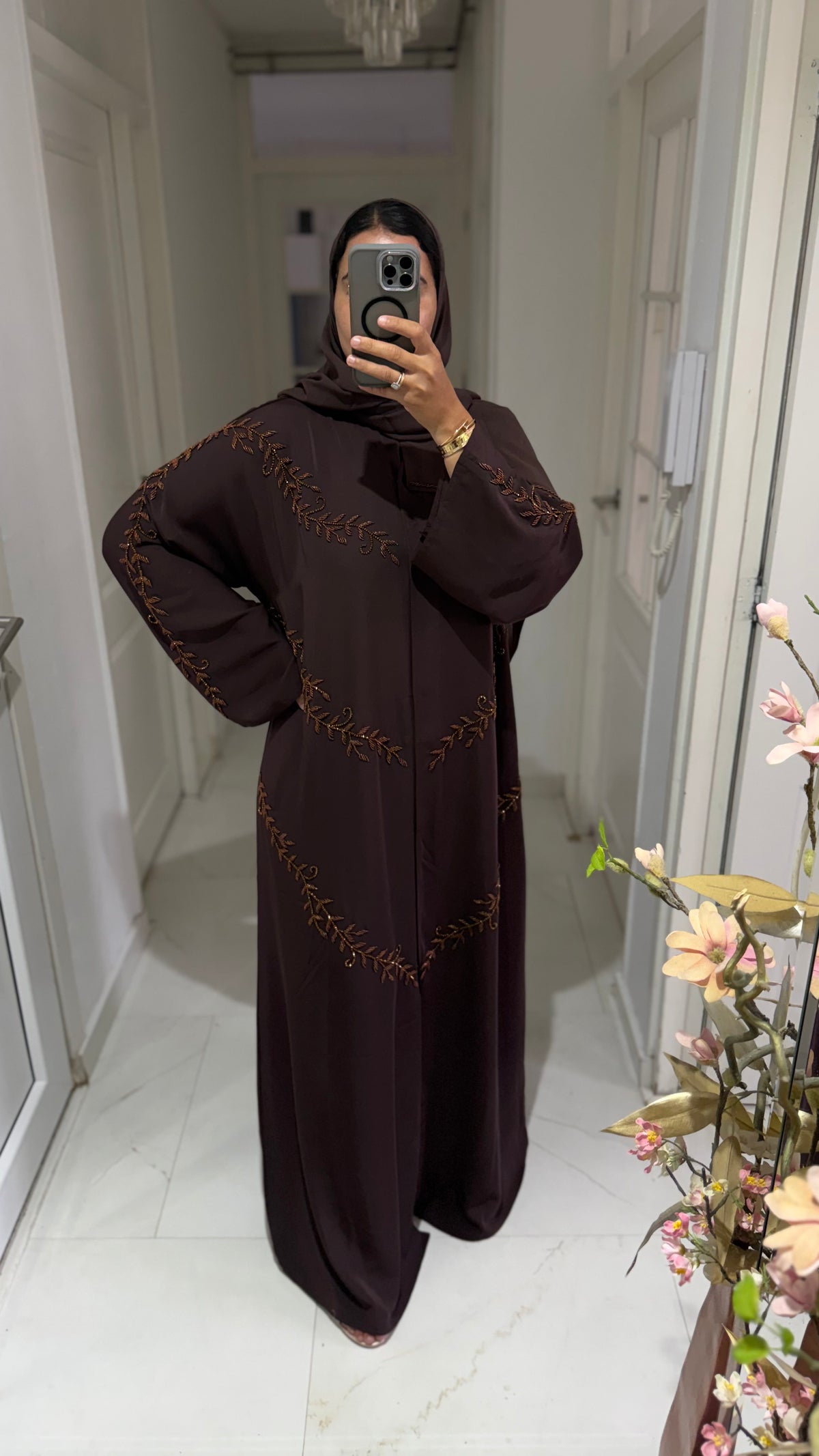 Abaya Lina - Cocoa Vine