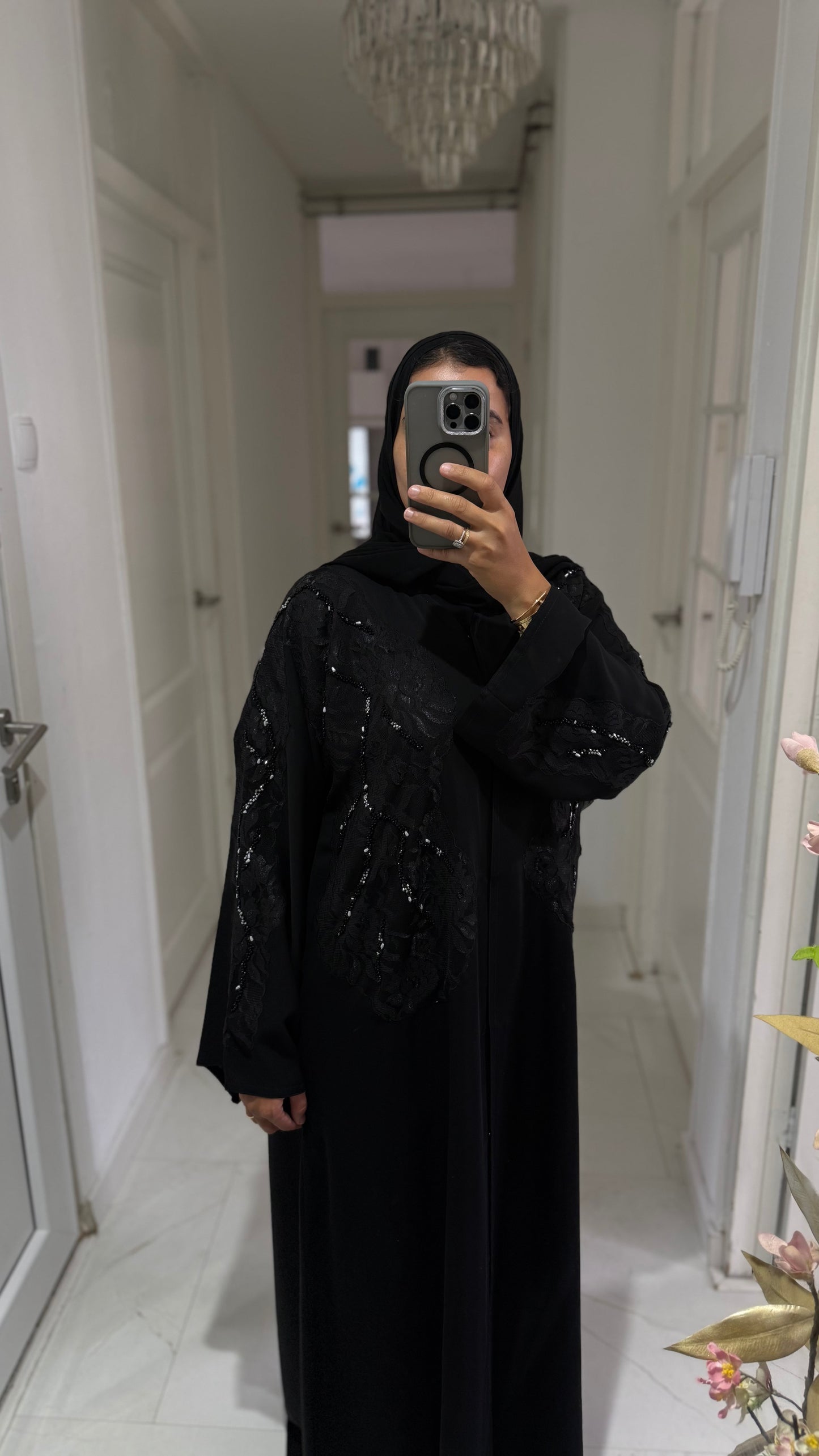 Abaya Layla – Black Eclipse