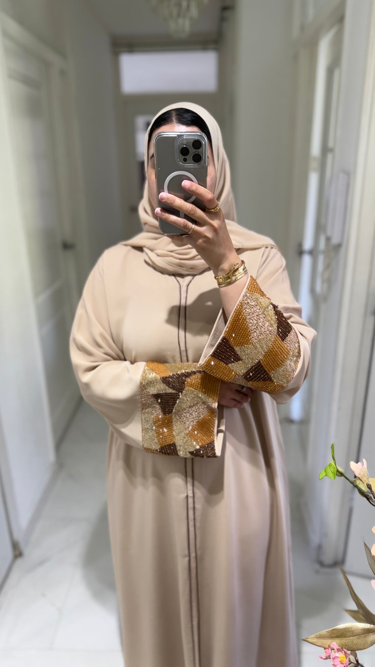 Abaya Noor – Golden Mosaic