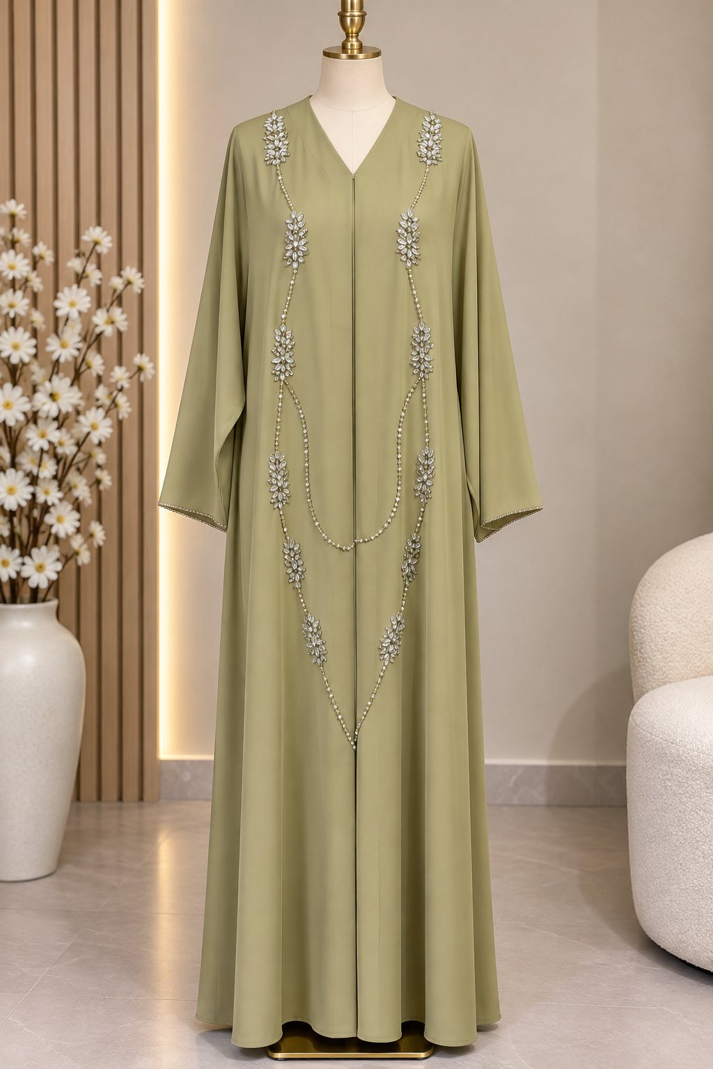Abaya Noor - Olive Royale PRE ORDER