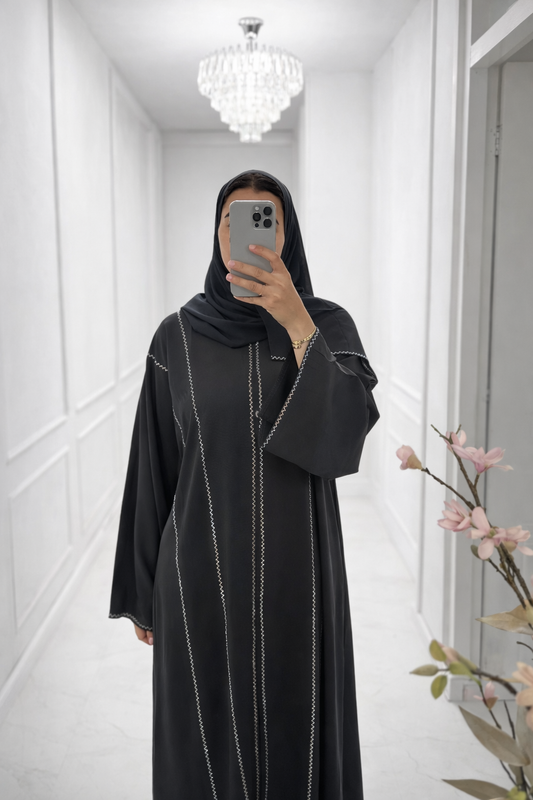 Abaya Layla – Charcoal Grey