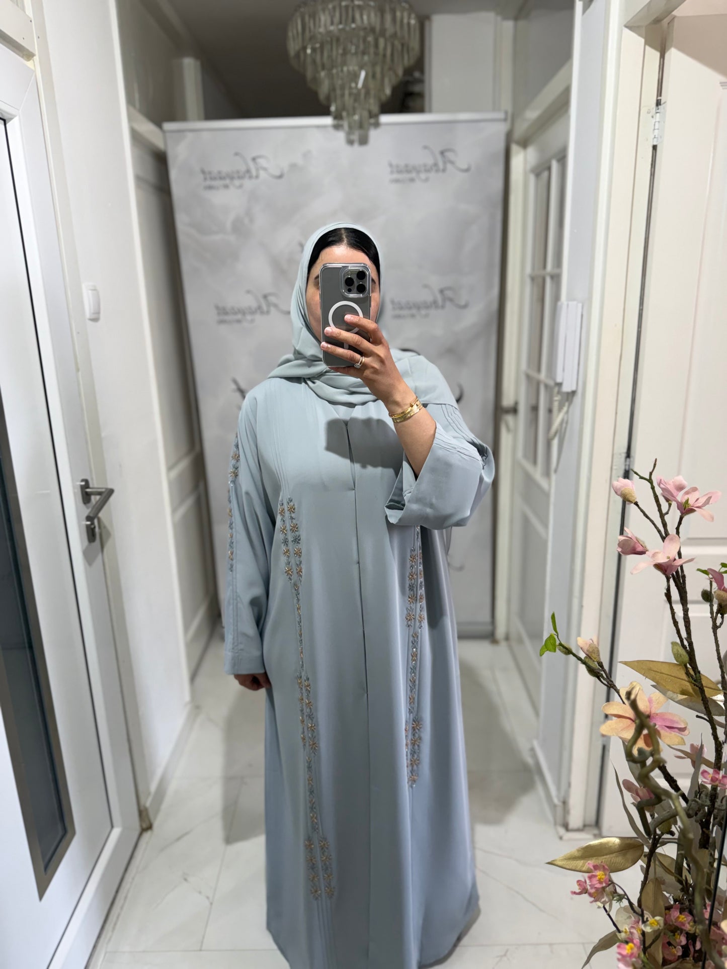 Abaya Alina – IJsblauw