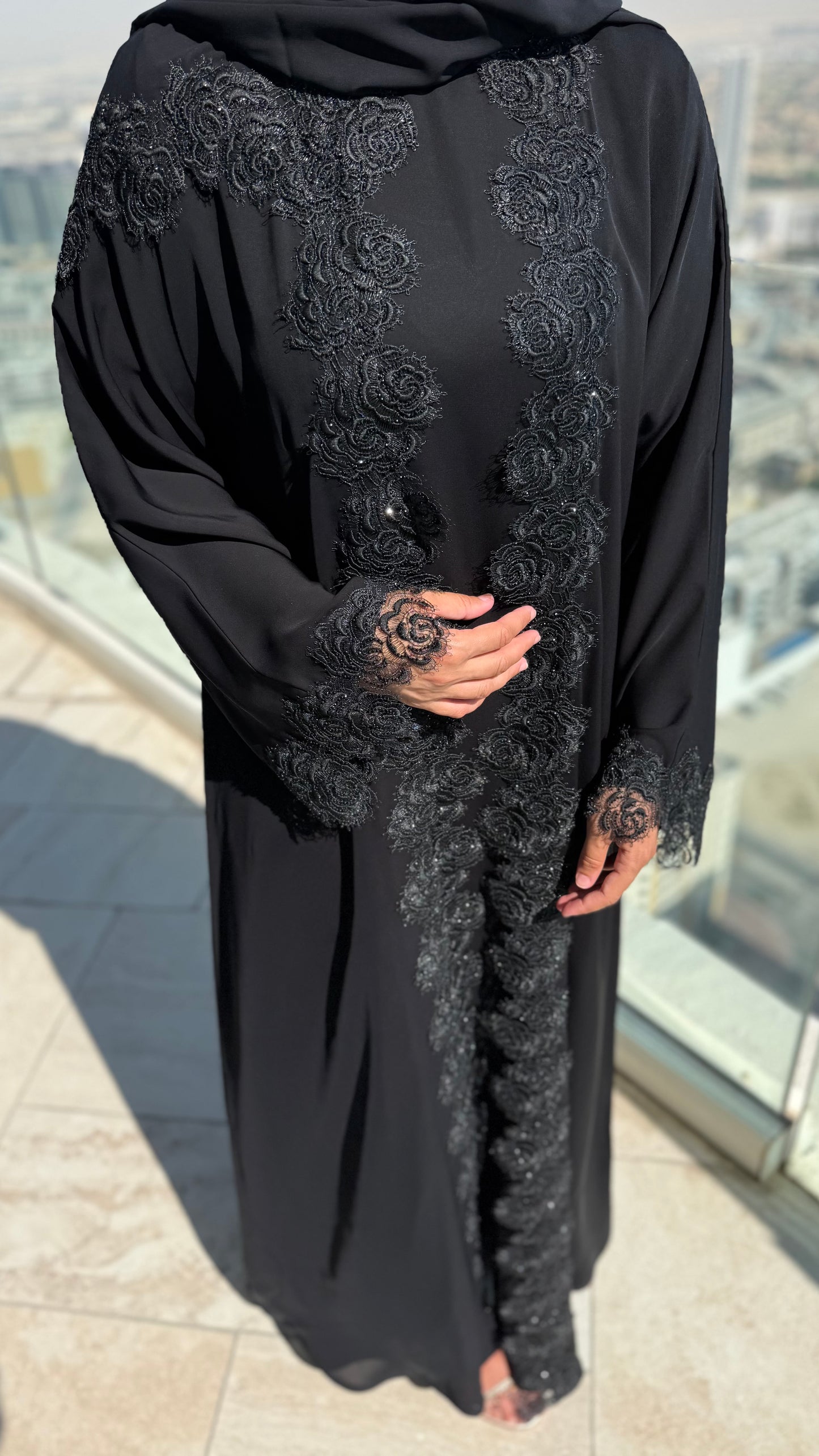 Abaya Norah - Black Royale