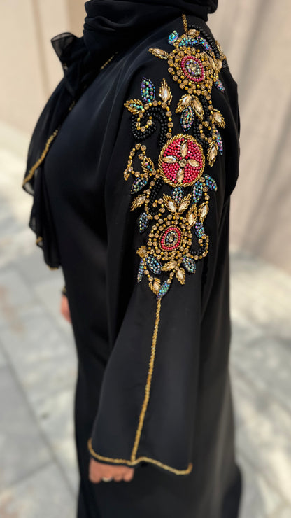 Abaya Noor – Crimson Royale