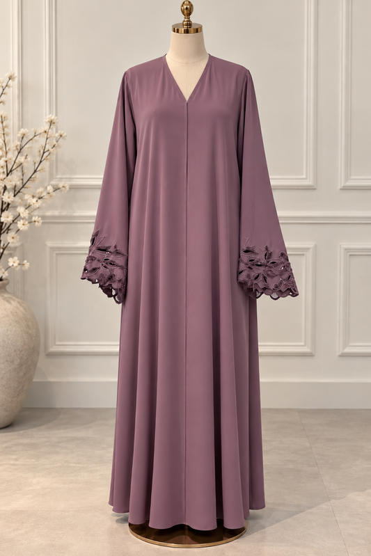 Abaya Inaya - Mauve Bloom                    PRE-ORDER | Expected Delivery: End of November