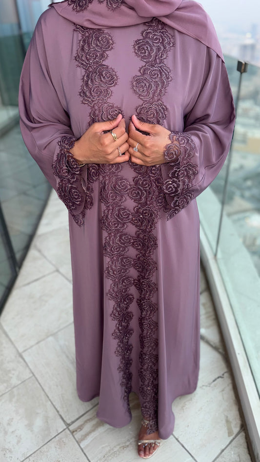 Abaya Manal - Blush Bloom