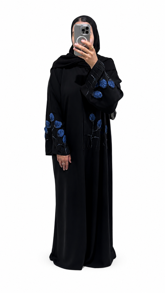 Abaya Lina – Midnight Sapphire