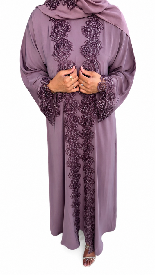 Abaya Manal - Blush Bloom PRE-ORDER