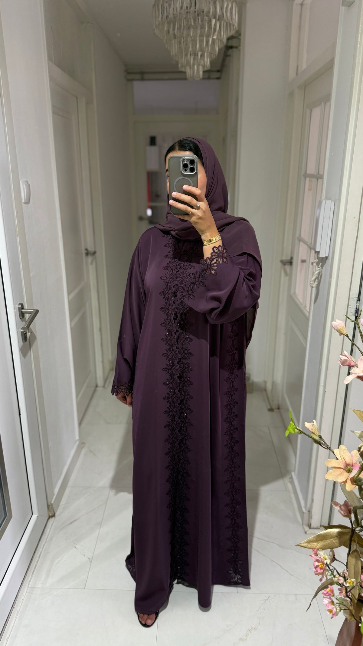 Abaya Liyana - Plum