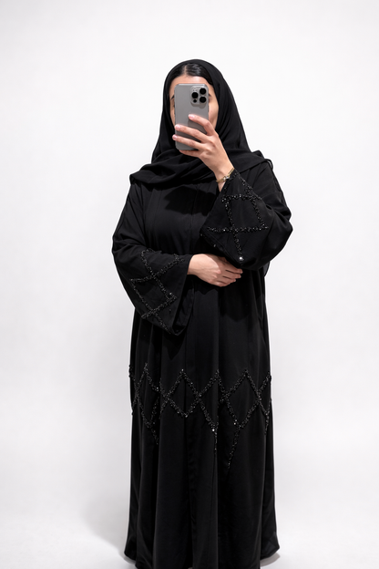 Abaya Hana – Black Crystal