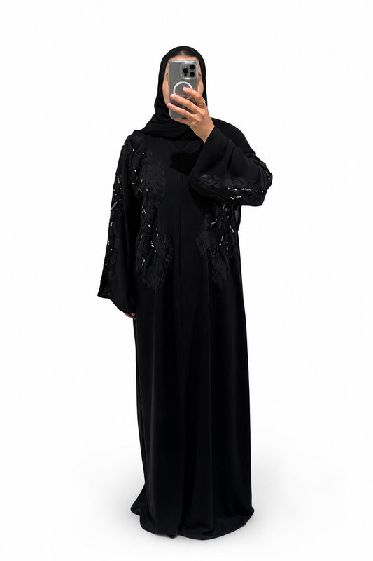 Abaya Layla – Black Eclipse