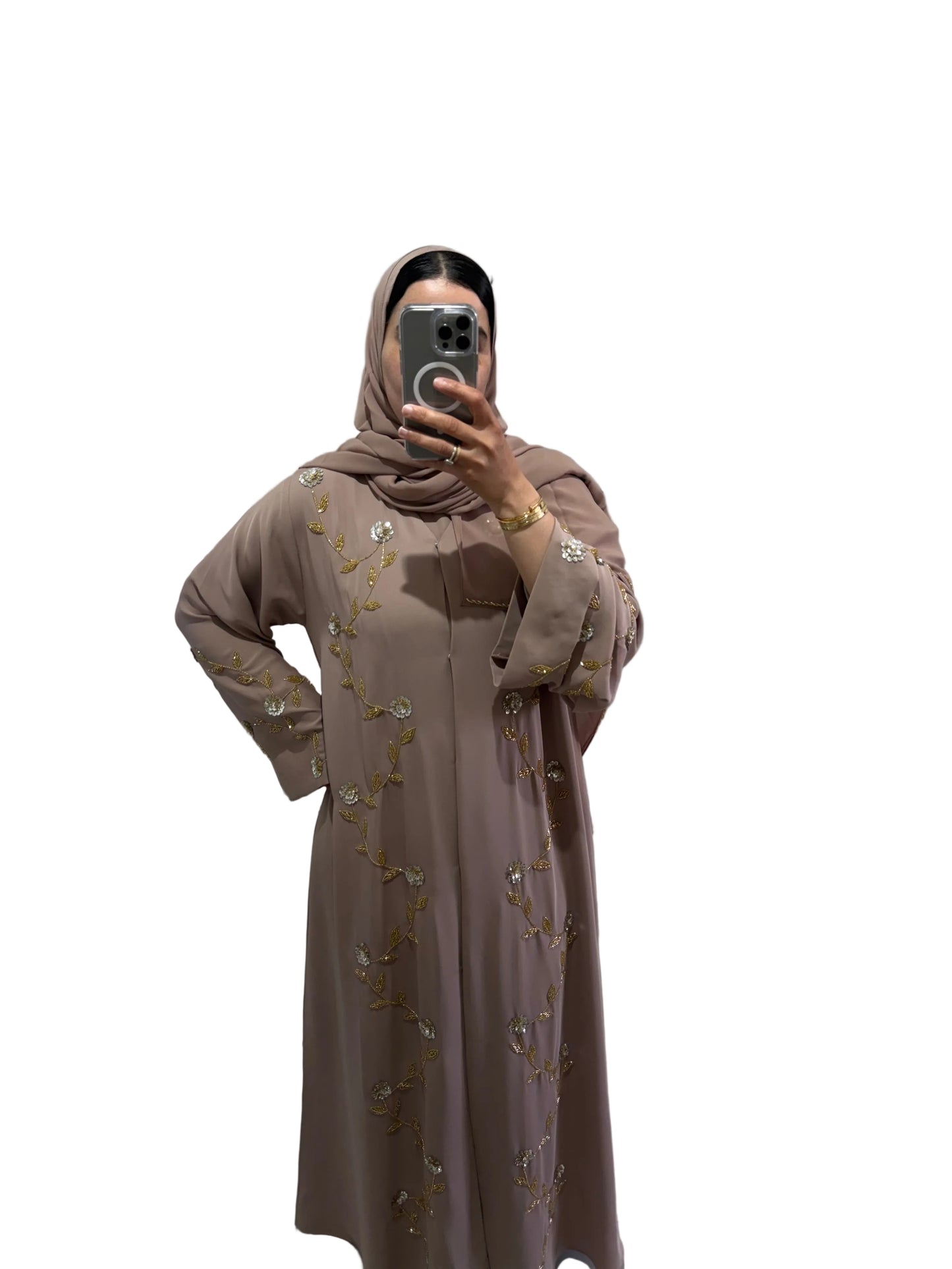 Abaya Safa – Golden Blush