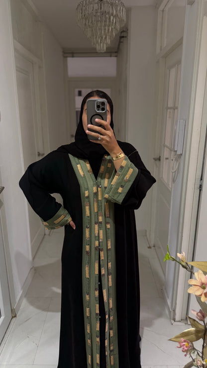 Abaya Warda - Emerald Noir