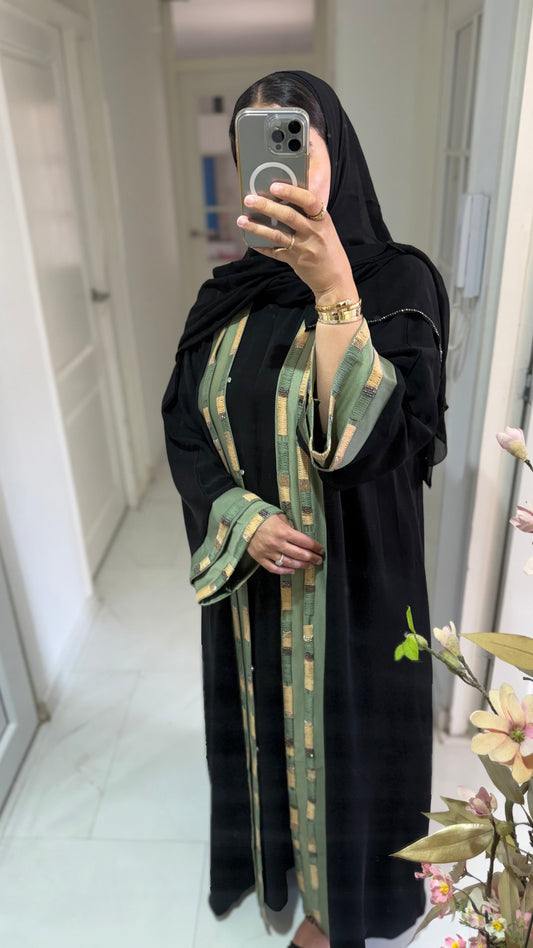 Abaya Warda - Emerald Noir