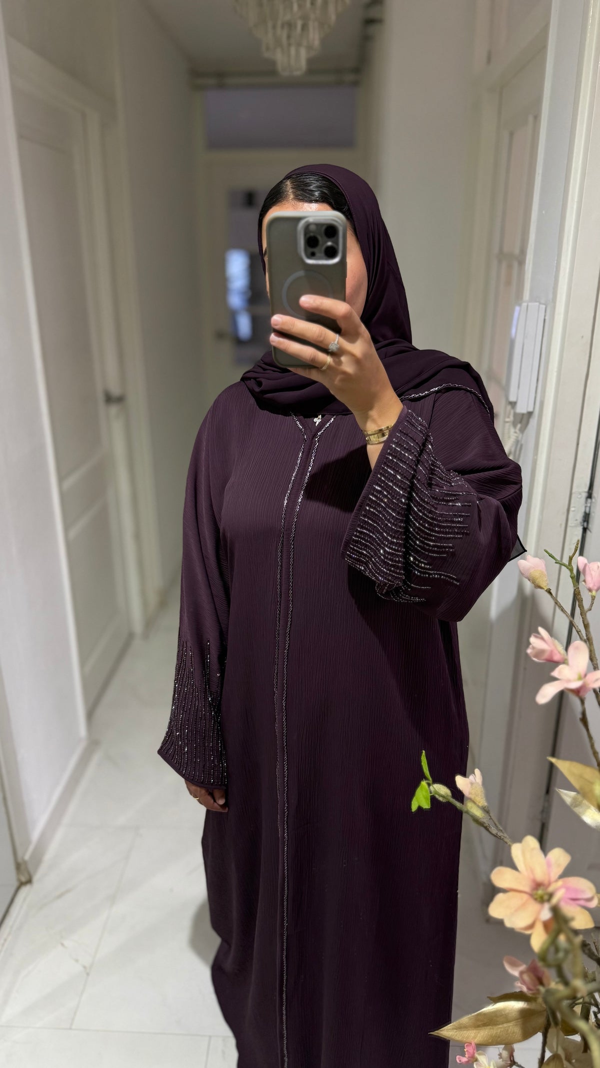 Abaya Layali - Plum