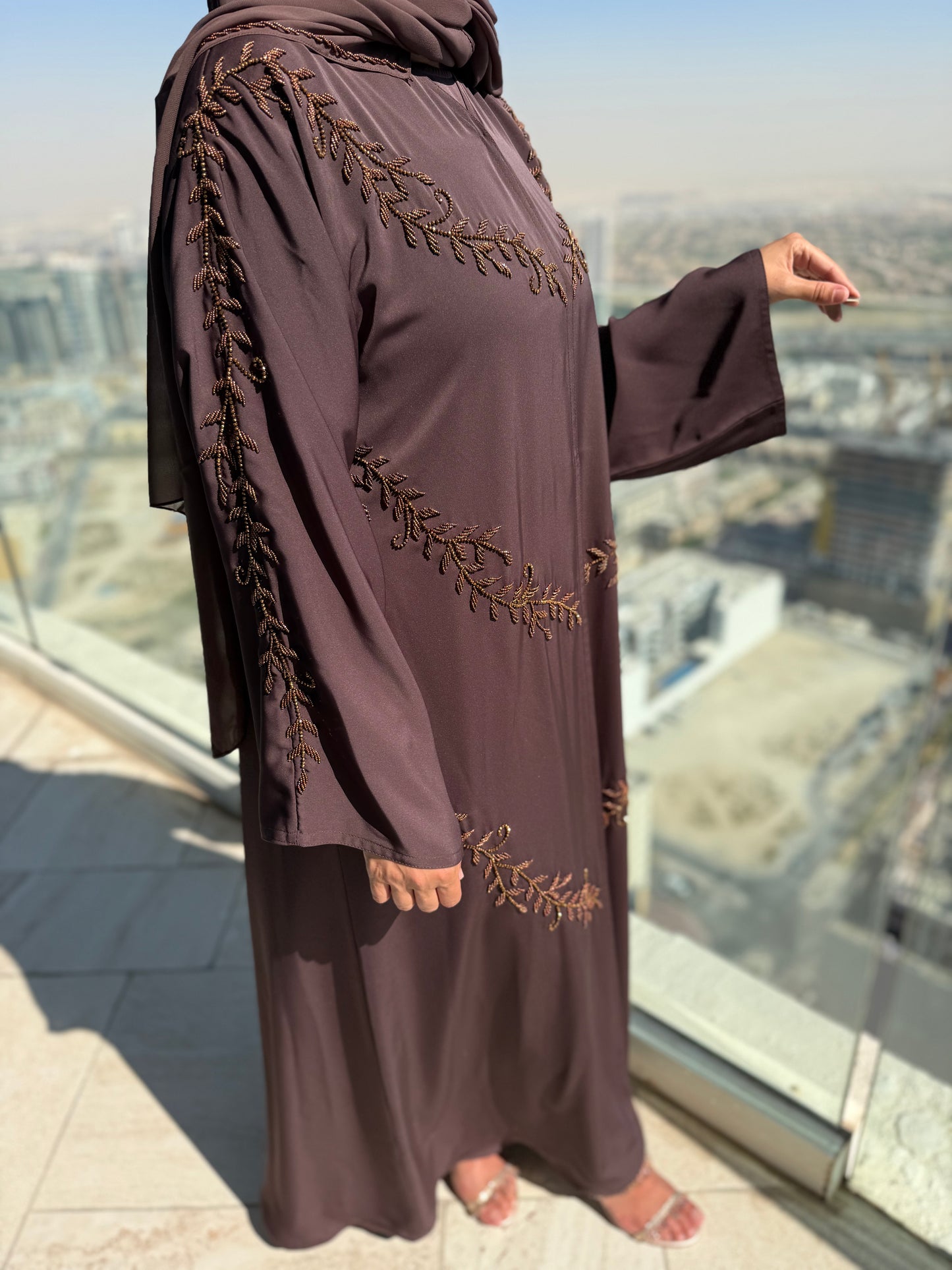 Abaya Lina - Cocoa Vine