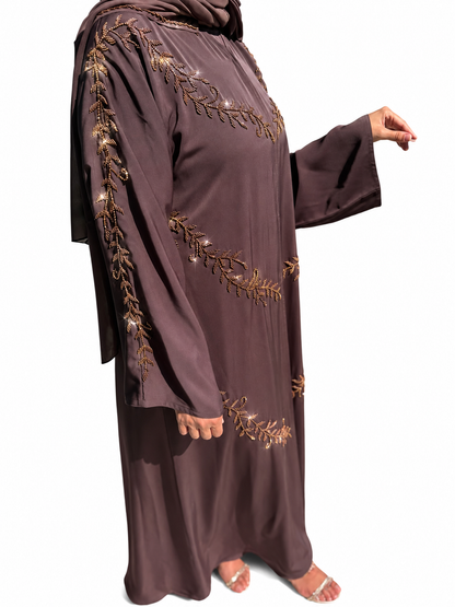 Abaya Lina - Cocoa Vine PRE-ORDER