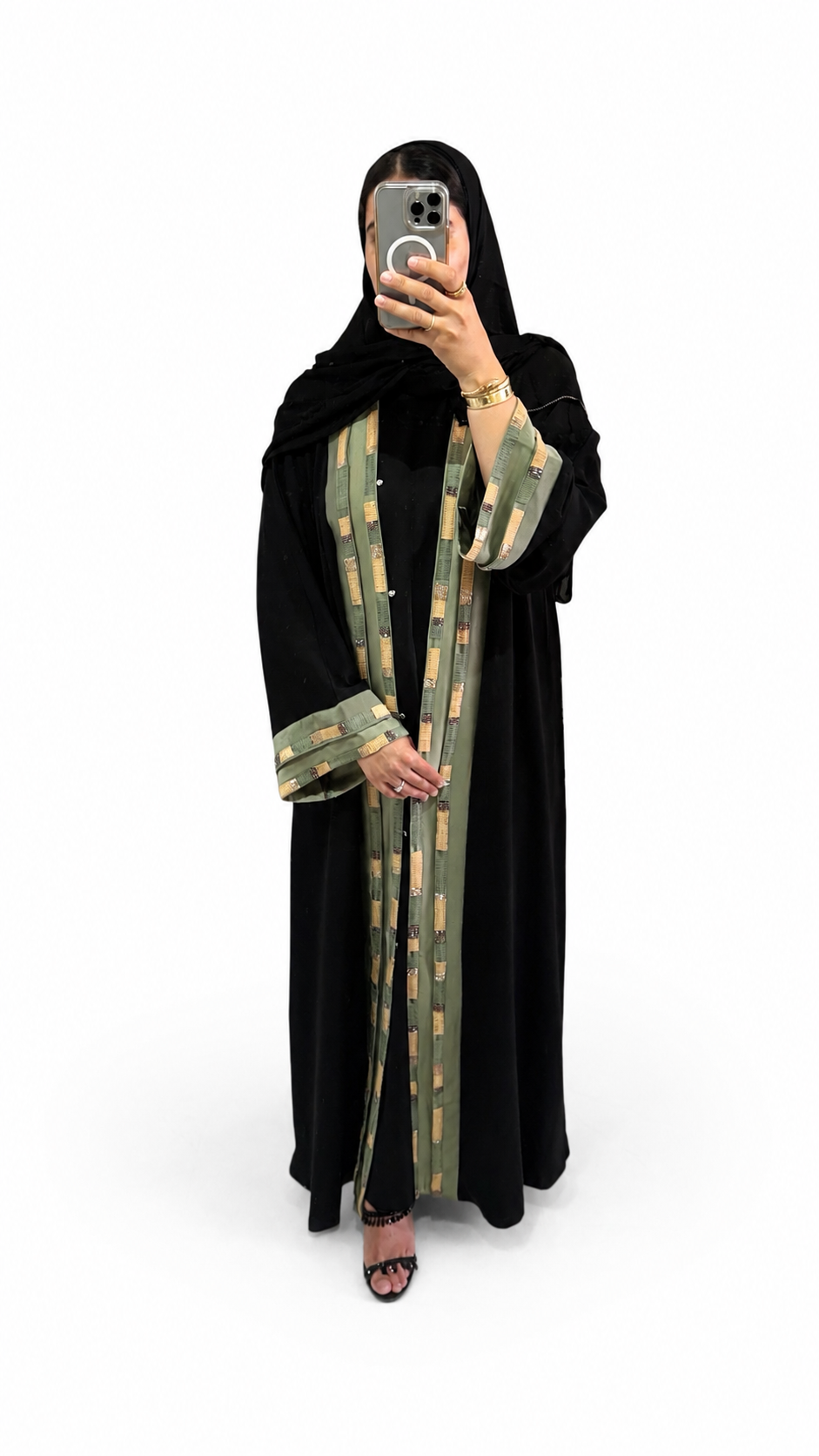 Abaya Warda - Emerald Noir
