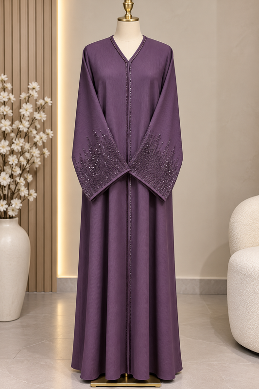 Abaya Layali - Plum PRE ORDER