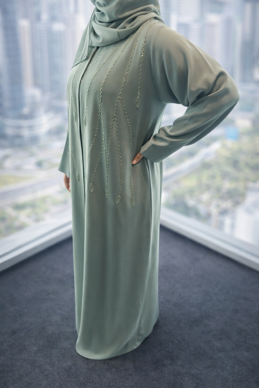 Abaya Noor – Sage Green