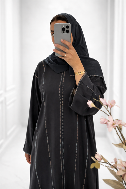Abaya Layla – Charcoal Grey