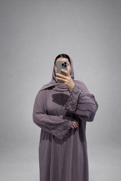 Abaya Soraya – Mauve Dusk