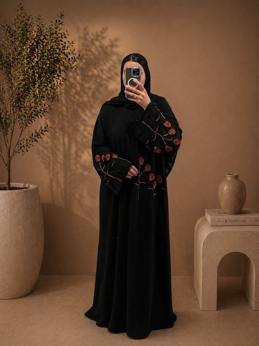 Abaya Hana – Copper Bloom