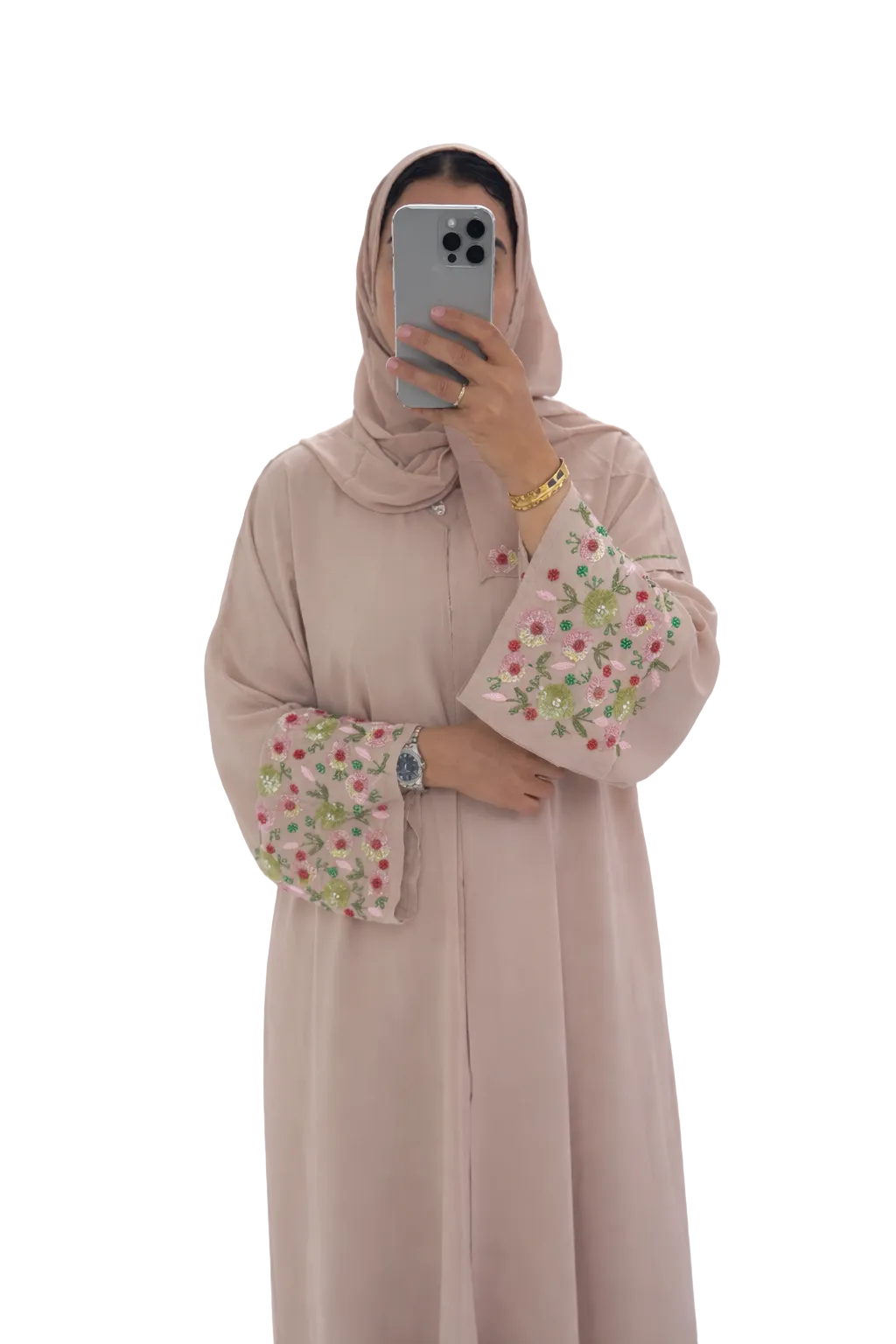 Abaya Sakina – Blush Blossom