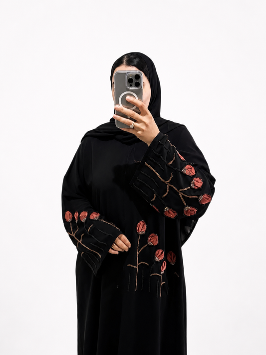 Abaya Hana – Copper Bloom