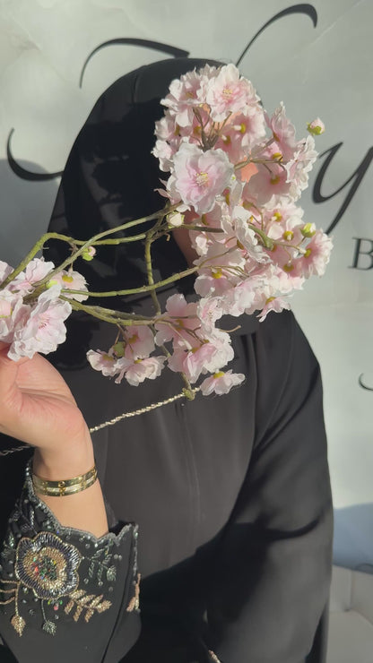 Abaya Aaliyah – Black & Gold