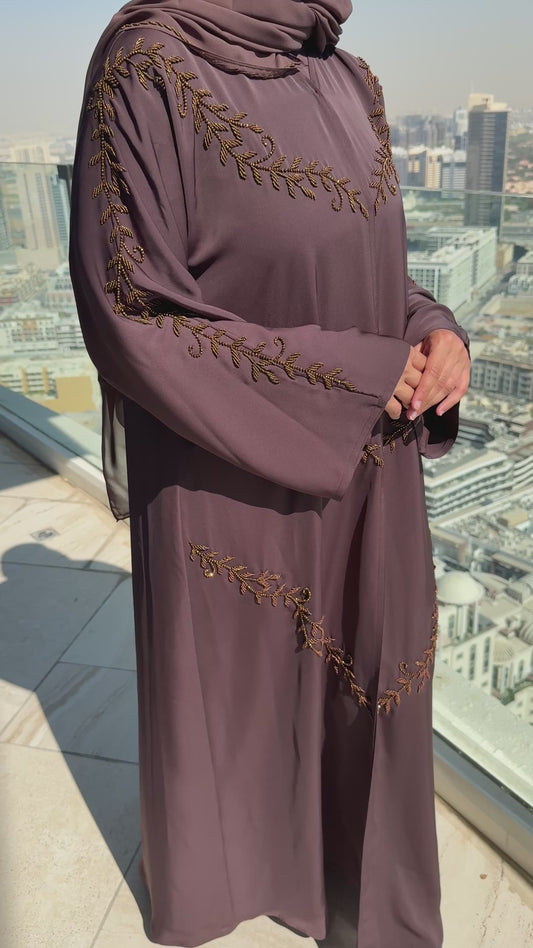 Abaya Lina - Cocoa Vine