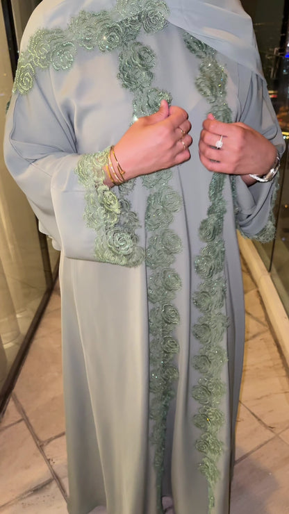 Abaya Layla – Sage Rose