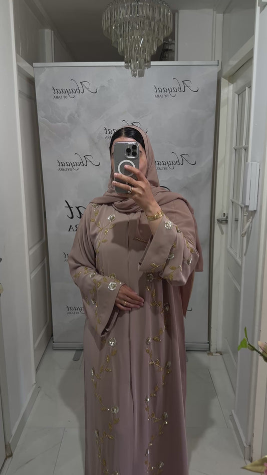 Abaya Safa – Golden Blush