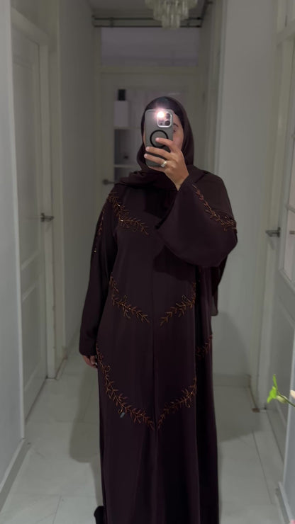 Abaya Lina - Cocoa Vine