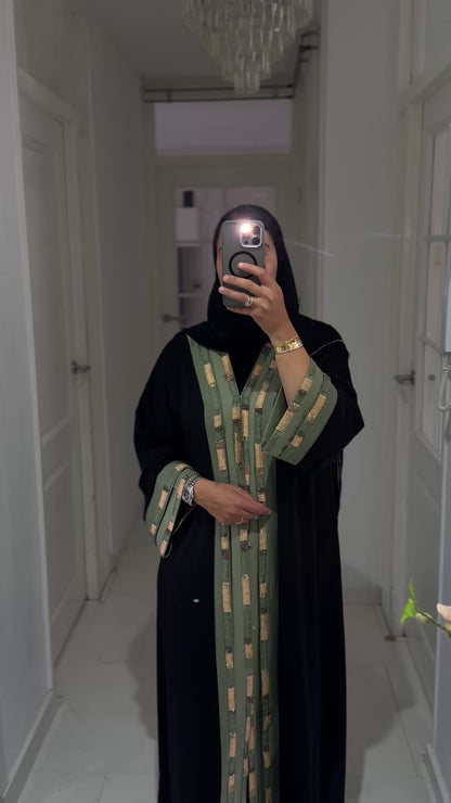 Abaya Warda - Emerald Noir