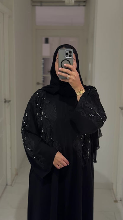 Abaya Layla – Black Eclipse