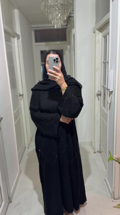 Abaya Hana – Black Crystal