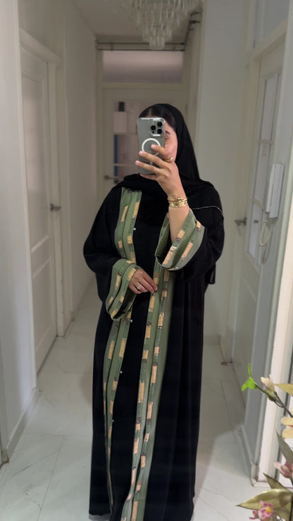 Abaya Warda - Emerald Noir