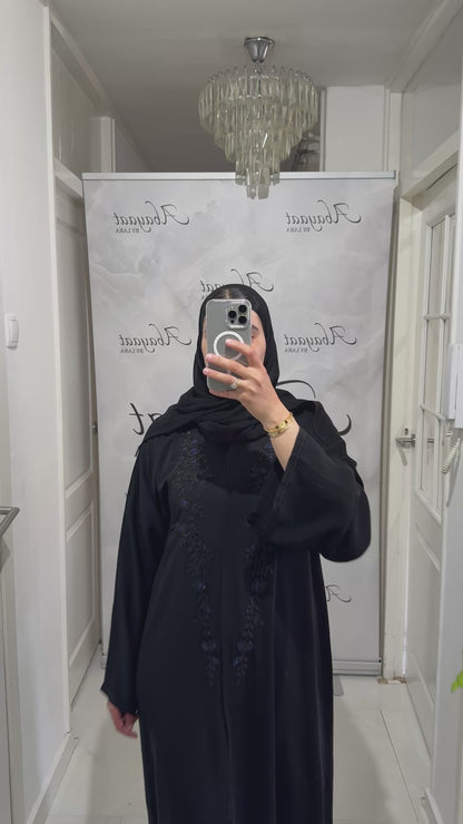 Abaya Noor – Midnight Bloom