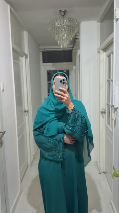 Abaya Rania – Deep Teal