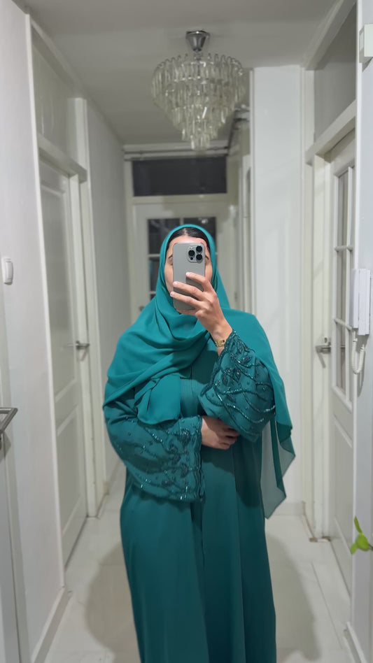 Abaya Rania – Deep Teal