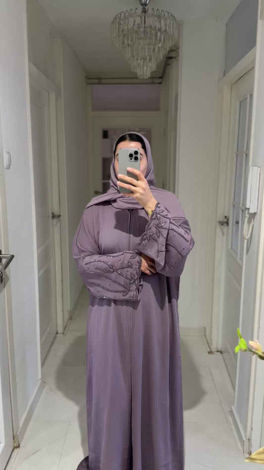 Abaya Soraya – Mauve Dusk