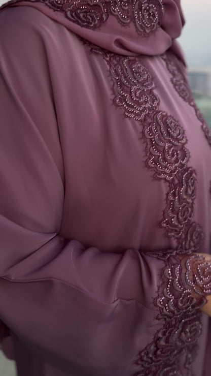 Abaya Manal - Blush Bloom PRE-ORDER